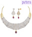 Peora Ice Lattice Festive Necklace Set
