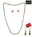 Piebee Rich Emerald & Agate Necklace Set With Free Earrings
