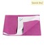 Quick Dry Plain Waterproof Orchid Double Bed