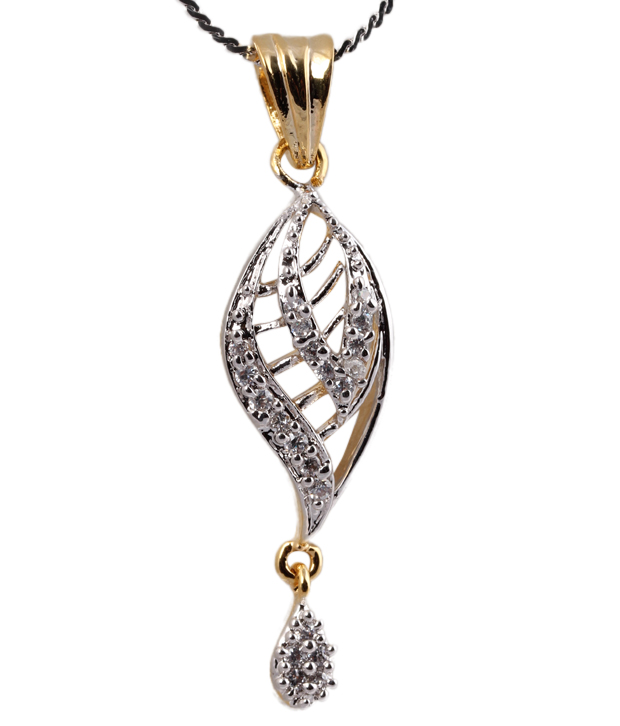 Blossomia Lavish AD Studded Pendant Set