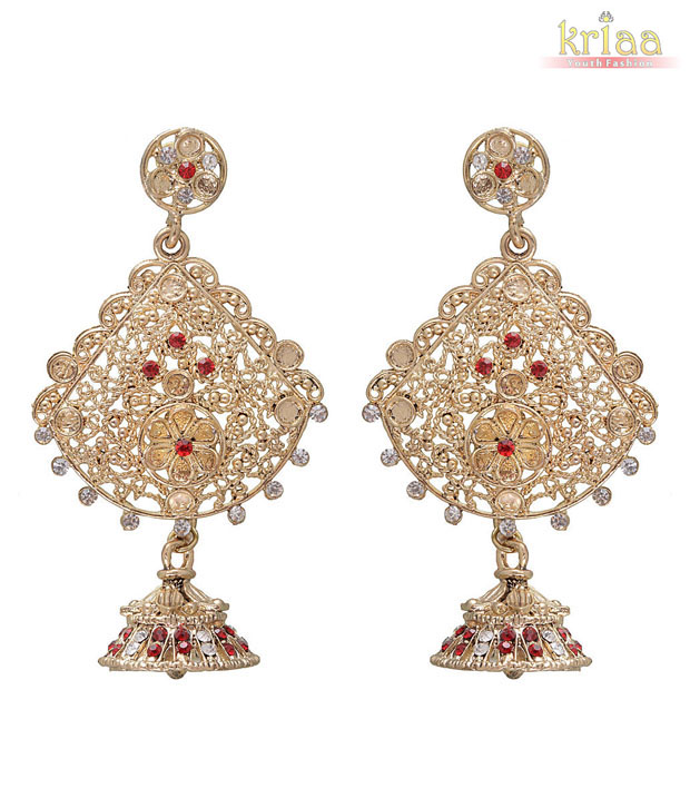 Kriaa Ravishing Red Earrings