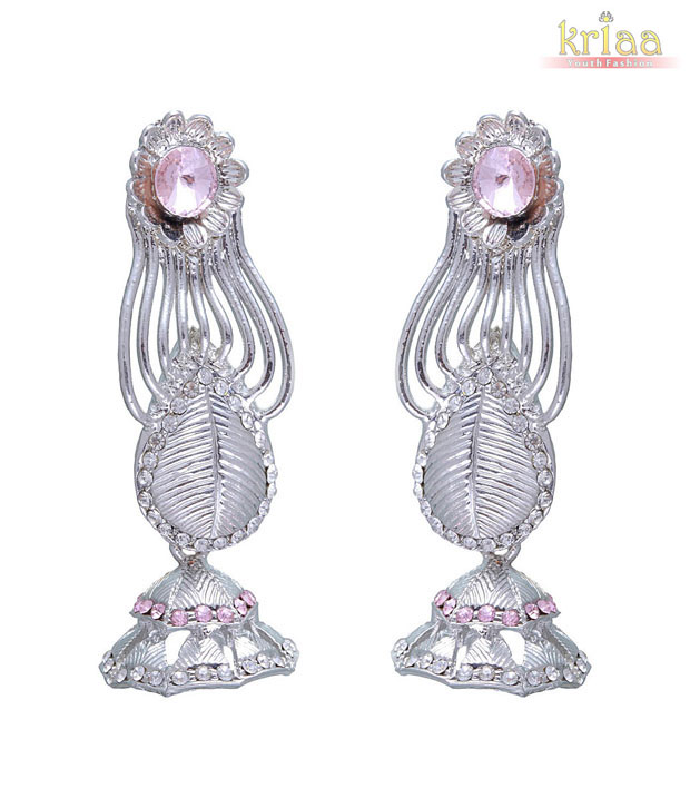 Kriaa Beautiful Pink Earrings