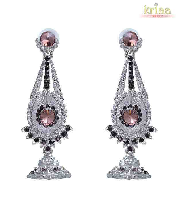 Kriaa Fabulous Purple Earrings