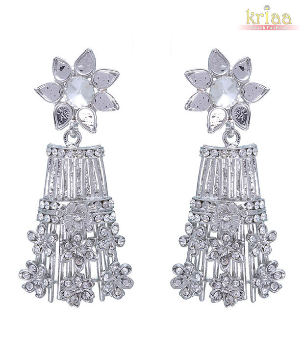 Kriaa Graceful White Earrings