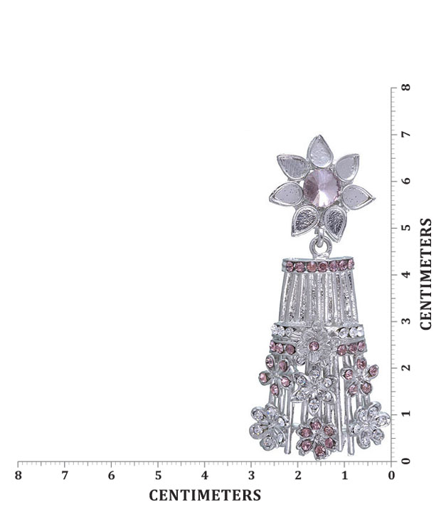 Kriaa Graceful Pink Earrings