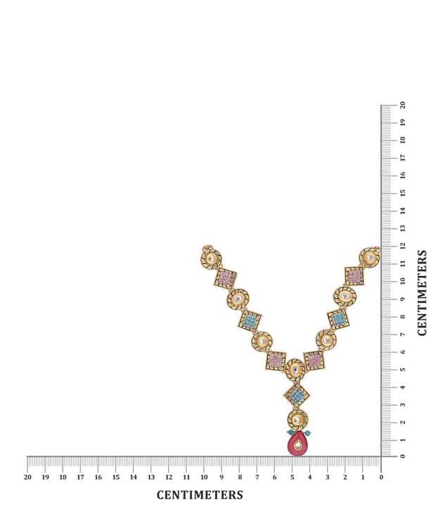 Kriaa Abstract Design Necklace Set
