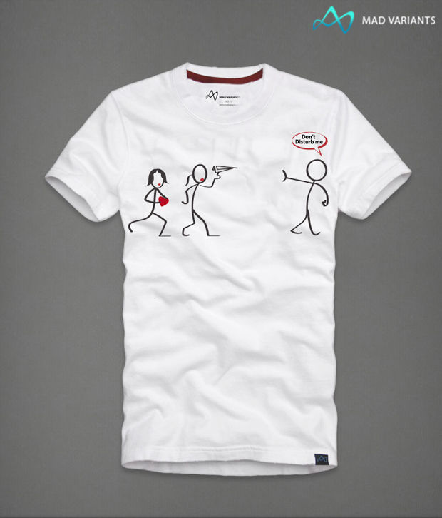 Mad Variants White Dontdisturbme T-Shirt