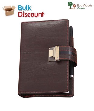Eco Woods Leathers Business Organizer with Lock (PI-665) (Pack of 10 pcs)