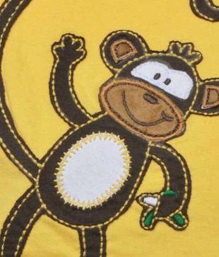Little Kangaroos Yellow Cheeky Monkey T-Shirt & Shorts