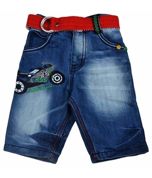Ruff Blue Denim Capri & Belt