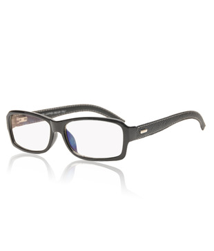 Vita Cool Black Leather Temple Optical Frame