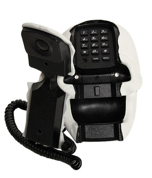 Aashrit Skull Style Landline Phone (White)