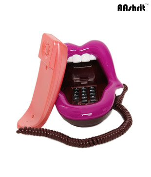 Aashrit Tongue Style Landline Phone (Pruple)