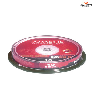 Amkette Pro CD-R 52x 10 Cake Box