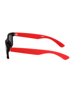 Buzz Black Red Wayfarer Sunglasses