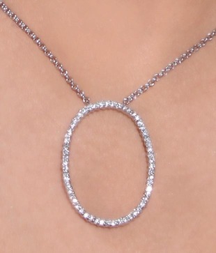 Bansri Oval Crystal Pendant Necklace