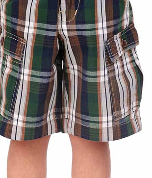 Catmoss Serene Checks Jamaican Shorts For Kids