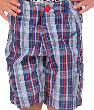 Catmoss Classic Checks Jamaican Shorts For Kids