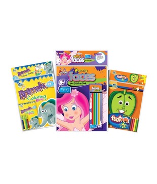 Gogo Kids Picnic Coloring & Sticker book Combo Pack