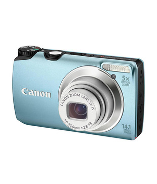 Canon Power Shot A3200 14MP Point & Shoot (Blue) (with 4 GB SD Card + Charger + Carry Case)