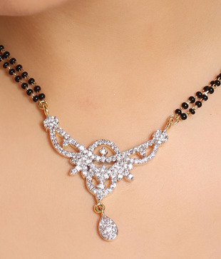 Diva Charming American Diamond Mangal Sutra Set