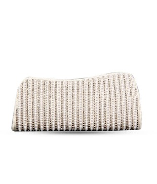 Favola Silver Stone Bead Clutch