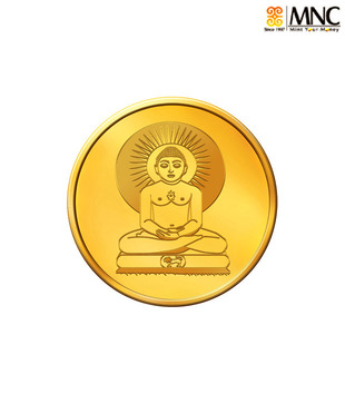 MNC 5 Gm 22kt Holy Lord Mahaveera Gold Coin With 916 Fineness