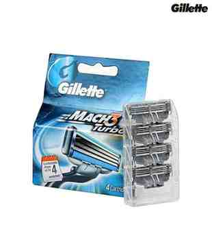 Gillette Mach3 Turbo 4 Cartridges