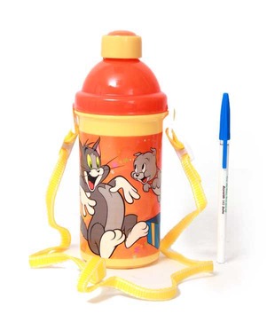 Tom & Jerry Orange & Yellow Incredible Sipper Bottle