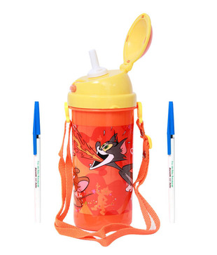 Tom & Jerry Orange & Yellow Shiny Sipper Bottle