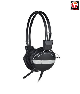 Enzatec Big Headphone/Mic- Hs502Bk Black