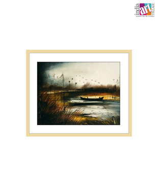 A boat in lake  by Swapan Das