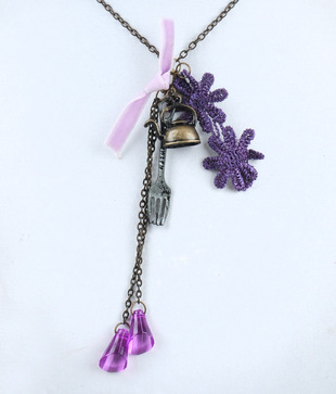 Isabelle Black Metal Necklace For Kids