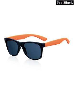 Joe Black Wayfarer Black & Orange Sunglasses