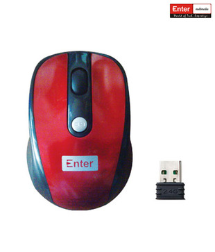 Enter Wireless Optical Mouse E-W50 ( Cherry)