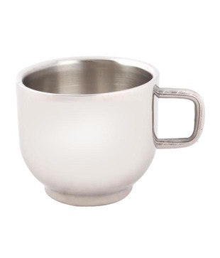 Mosaic Contemporary Stainless Steel Tea Cup Set