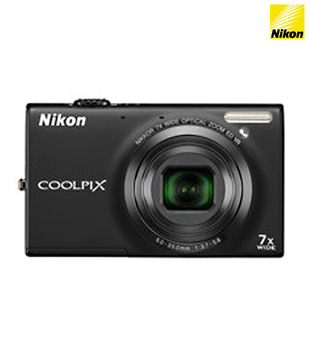 Nikon Coolpix S6150 16 MP Point & Shoot (Black)(with4 GB Card + Pouch + Watch + Wallet, 2 year Nikon India Warranty)