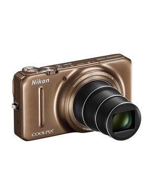 Nikon Coolpix S9200 16MP Point & Shoot Digital Camera (Brown)