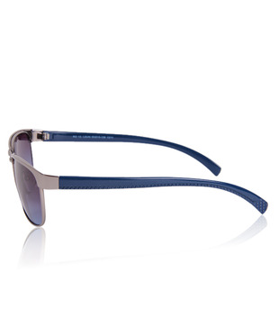 Ron Stylish Gun & Blue Aviator Sunglasses