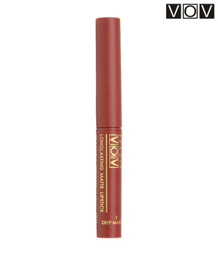 Vov Long Lasting Matte Lipstick 02  Deep Maroon_discontinued