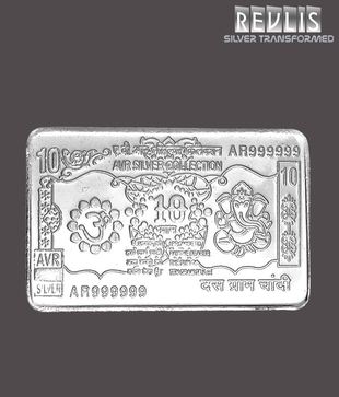 Revlis 10 Gram Rectangle Silver Coin - NOTE10