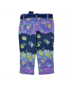 Pretty One Cotton Multi Colour Stretchable Pant For Kids