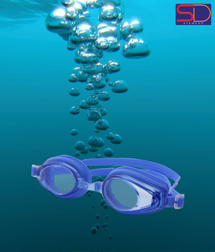 SD Blue Swimming Goggles