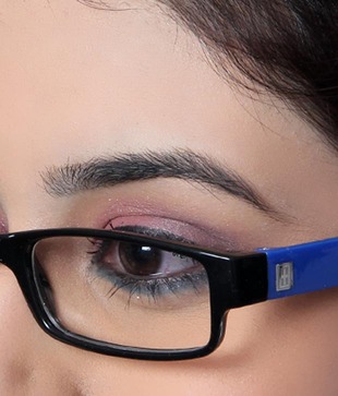 SD Polished Blue Temple Optical Frame