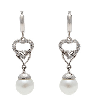 Sia Double Heart AD Pendant Set