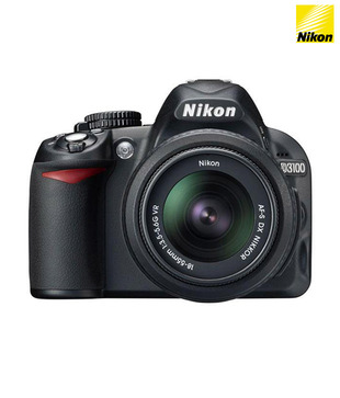 Nikon DSLR D3100 (Black) with AF-S 18-55mm VR Kit Lens