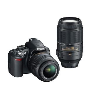Nikon DSLR D3100 (Black) with AF-S 18-55mm VR Kit Lens