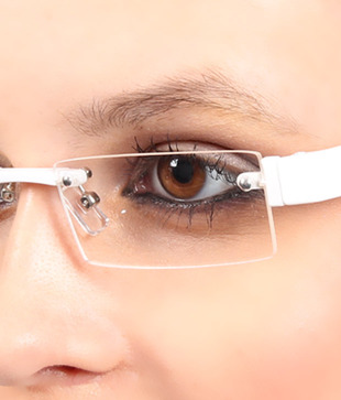 SD Attractive White Rimless Optical Frame