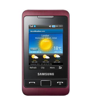 Samsung Champ 2 C3330 Mobile Phone Wine Red