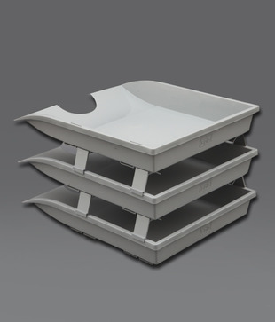 Solo Grey Official Paper And File Tray (TR 113) - 1 Set